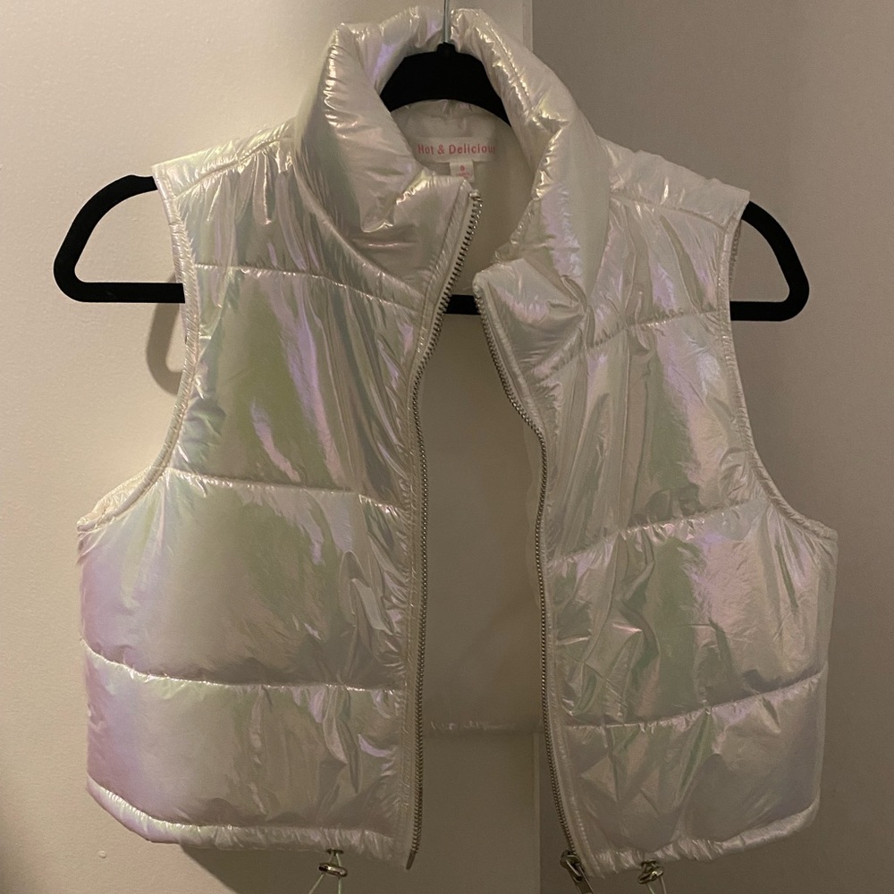 Cropped Puffer Vest